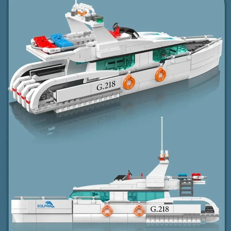 Mould King 857PCS 10218 White  - Model Kit Yacht ulasan dan harga