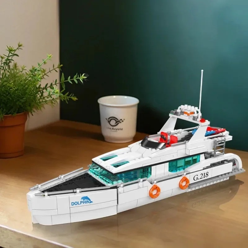 Mould King 857PCS 10218 White  - Model Kit Yacht ulasan dan harga