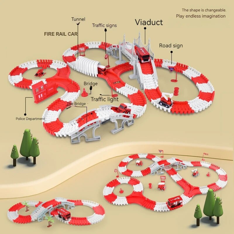 Fire Engine Track Assembling C - Model Kit Engine ulasan dan harga