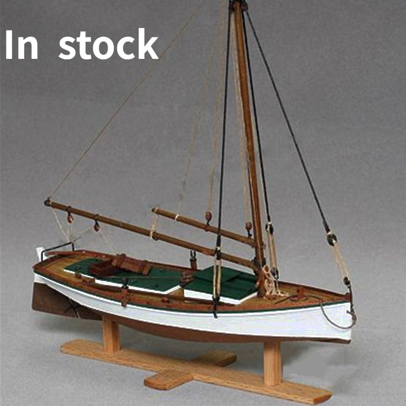 1/35 FLATTLE Wooden Boat Model - Model Kit Yacht ulasan dan harga