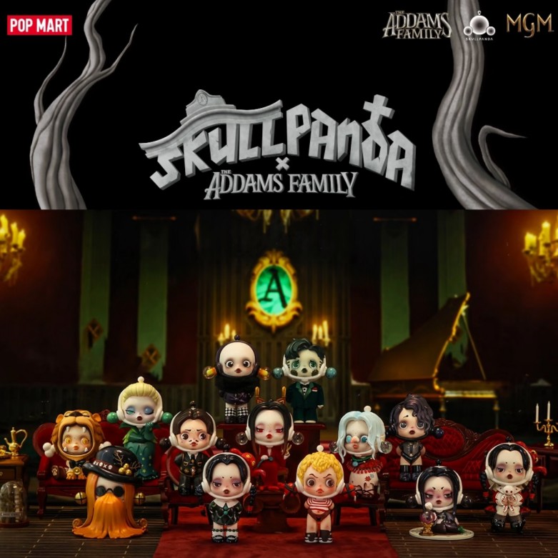 POP MART SKULLPANDA Addams Fam - Model Kit Anime Girl ulasan dan harga
