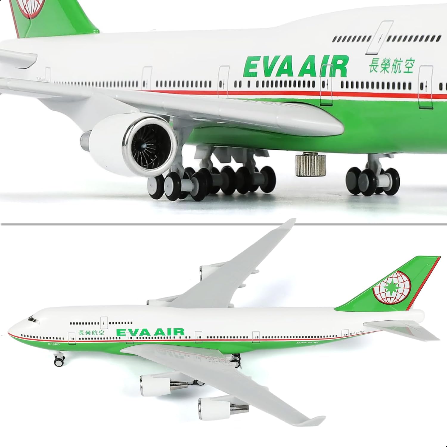 30cm EVA Air B747 Resin Aircra - Model Kit Eva ulasan dan harga