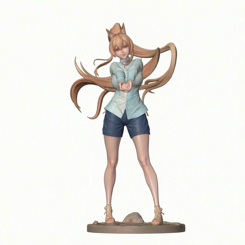 Fantasy Cat Eared Girl Miniatu - Model Kit Fantasy ulasan dan harga