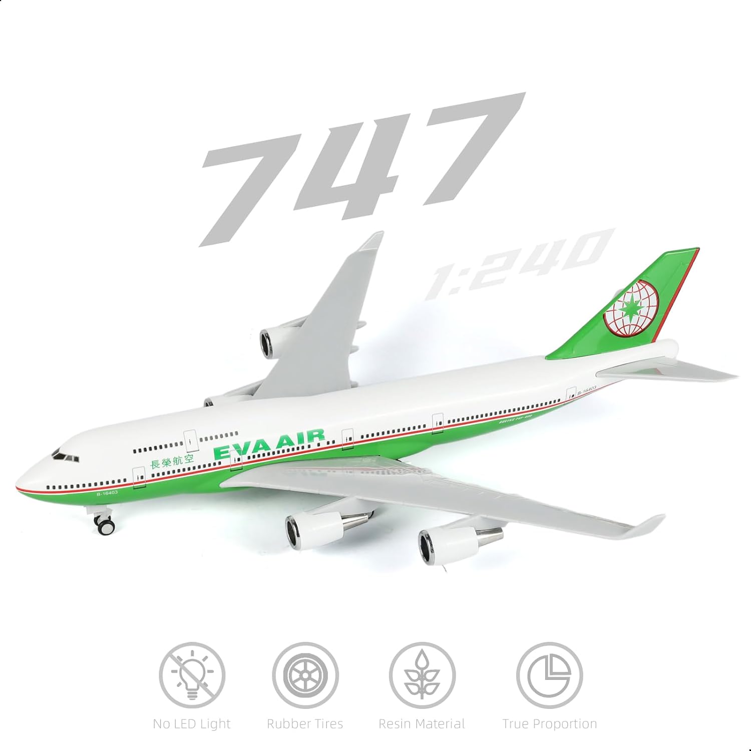 30cm EVA Air 747 Airplane Mode - Model Kit Eva ulasan dan harga