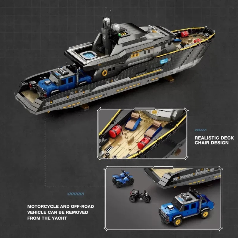 Reobrix 66103 Giant Luxury Yac - Model Kit Yacht ulasan dan harga