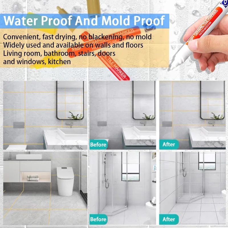 1-2 Pcs Waterproof White Marke - Paint Model Kit ulasan dan harga